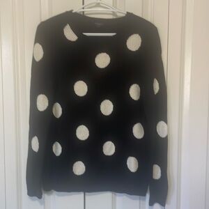 Talbots Petite Polka Dot Sweater